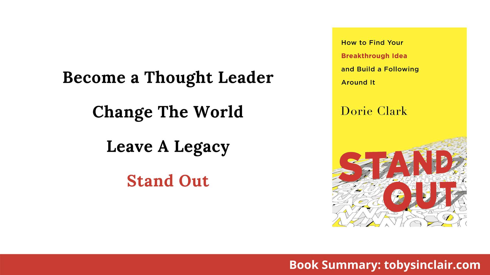 Book Summary: Stand Out by Dorie Clark | Become a Thought Leader